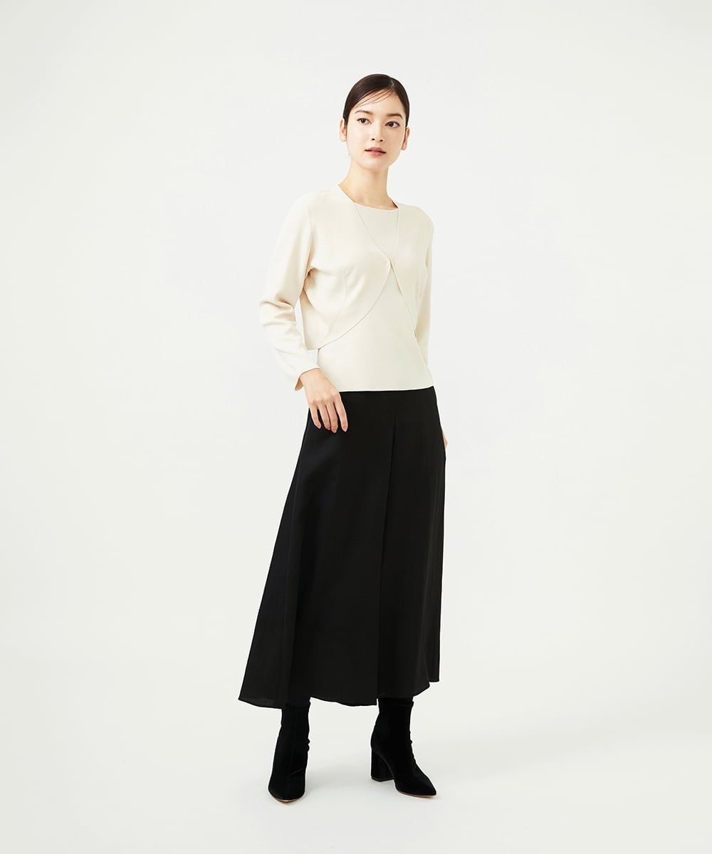 GBSAD03270 Sybilla(シビラ) レーヨンストレッチボレロ アイボリー