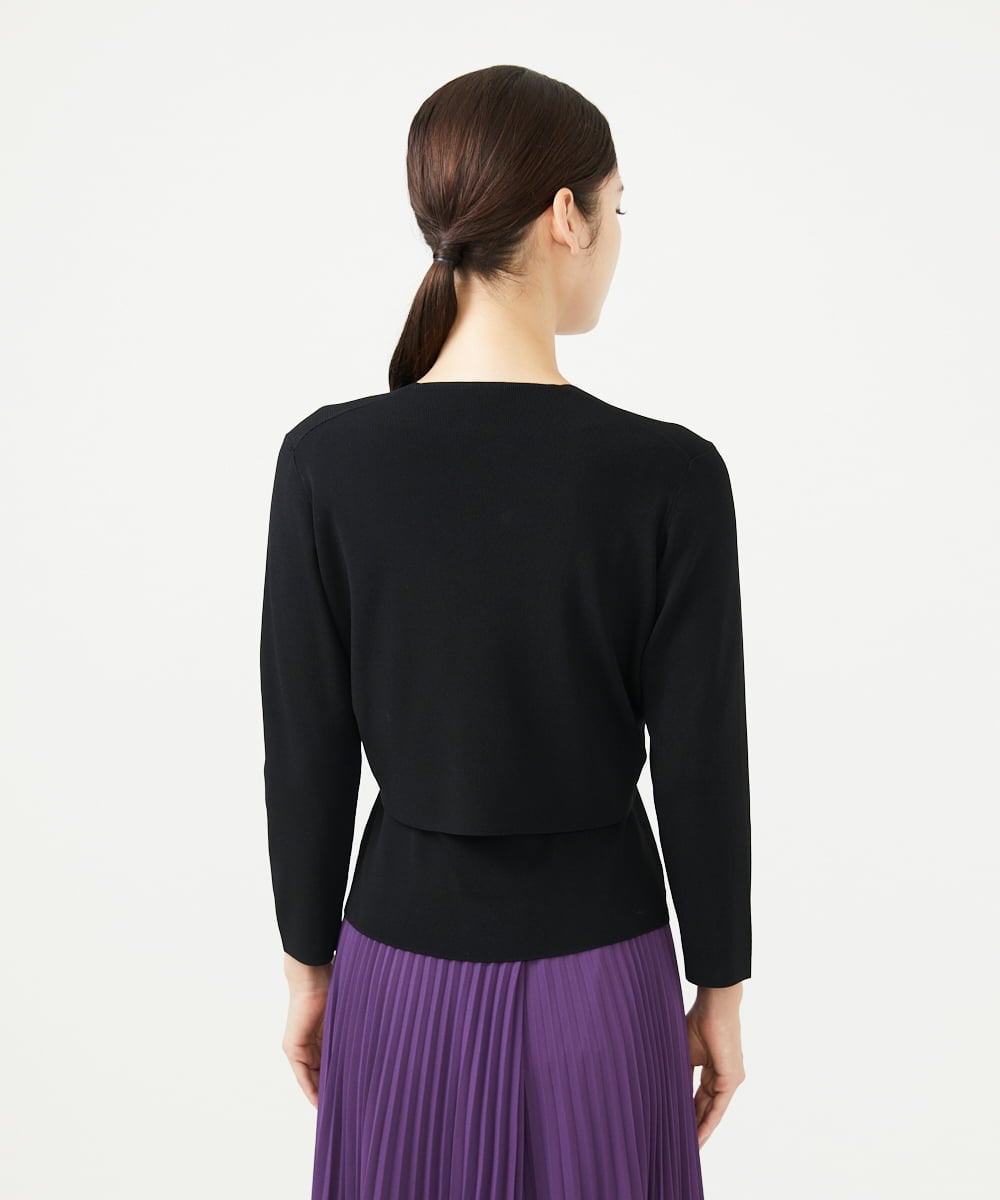 GBSAD03270 Sybilla(シビラ) レーヨンストレッチボレロ ブラック