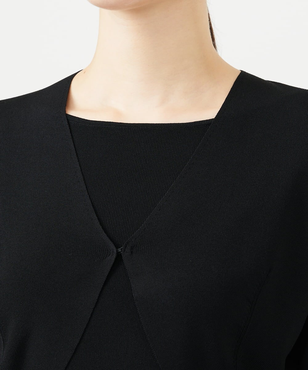 GBSAD03270 Sybilla(シビラ) レーヨンストレッチボレロ ブラック