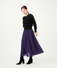 GBSAD31530 Sybilla(シビラ) 透かし編みカーディガン ブラック