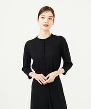 GBSAD32330 Sybilla(シビラ) レースカラーカーディガン ブラック