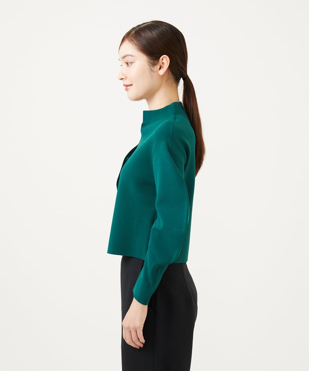 GBSAE30500 Sybilla(シビラ) フォルムスリーブカーディガン グリーン