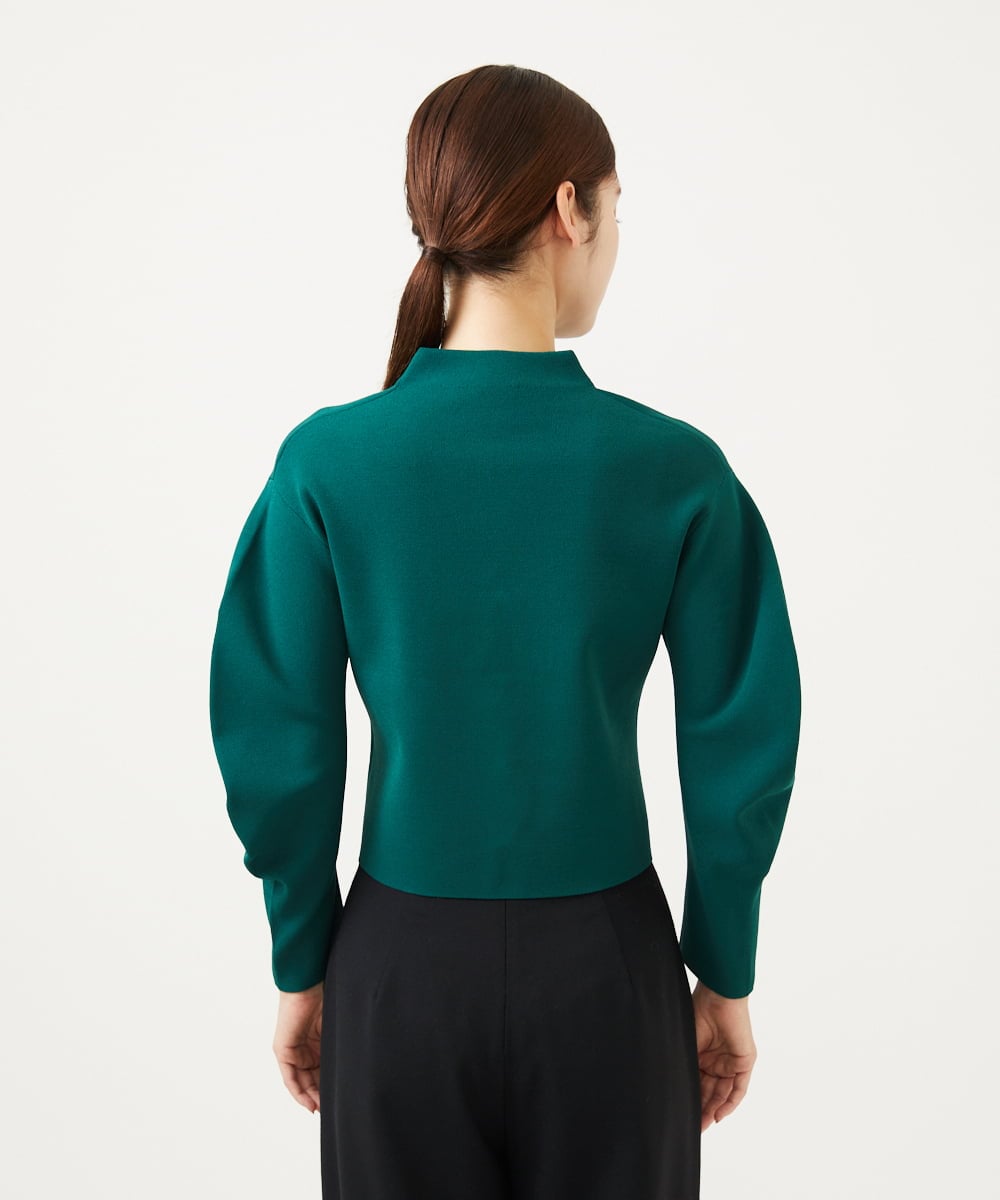 GBSAE30500 Sybilla(シビラ) フォルムスリーブカーディガン グリーン