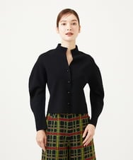 GBSAE30500 Sybilla(シビラ) フォルムスリーブカーディガン ブラック