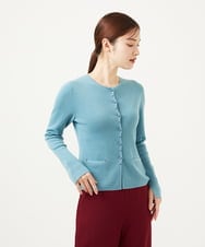 GBSAE32400 Sybilla(シビラ) ステッチデザインカーディガン サックスブルー