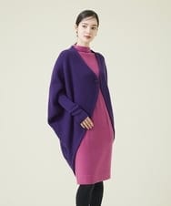 GBSAT01590 Sybilla(シビラ) ウールカシミヤコクーンカーディガン パープル