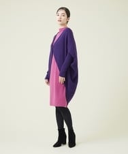 GBSAT01590 Sybilla(シビラ) ウールカシミヤコクーンカーディガン パープル