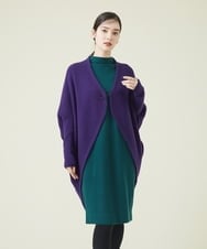 GBSAT01590 Sybilla(シビラ) ウールカシミヤコクーンカーディガン パープル