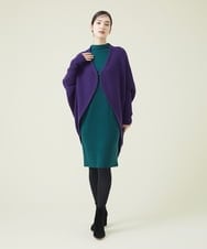 GBSAT01590 Sybilla(シビラ) ウールカシミヤコクーンカーディガン パープル