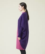 GBSAT01590 Sybilla(シビラ) ウールカシミヤコクーンカーディガン パープル