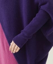 GBSAT01590 Sybilla(シビラ) ウールカシミヤコクーンカーディガン パープル