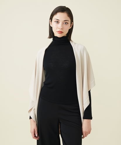 Sybilla(シビラ) レーヨンドレープニットジレ ベージュ 36