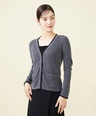 GBSAW03350 Sybilla(シビラ) モヘヤトリミングカーディガン グレー
