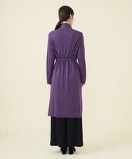 GBSAX02430 Sybilla(シビラ) ベルト付きウールロングカーディガン パープル