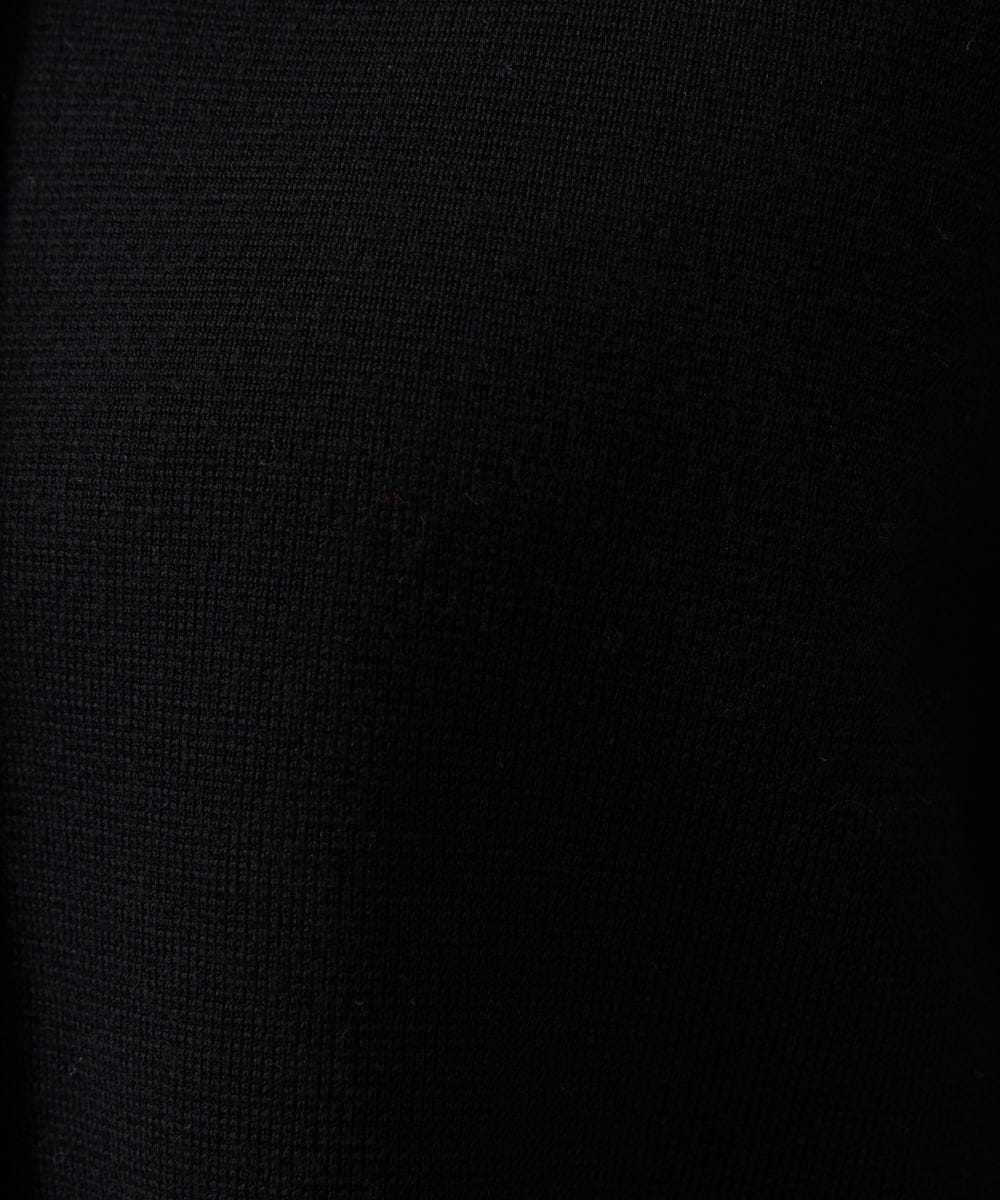 GBSCD02500 Sybilla(シビラ) バイカラーコード刺繡カーディガン ブラック