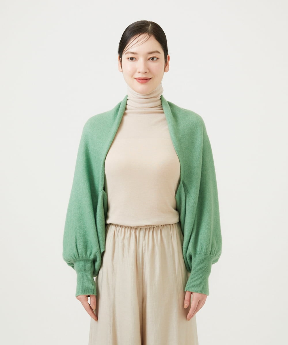GBSCD30550 Sybilla(シビラ) カシミヤシルクドレープボレロ グリーン