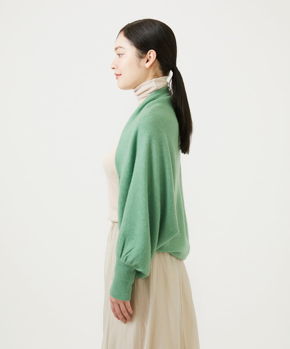GBSCD30550 Sybilla(シビラ) カシミヤシルクドレープボレロ グリーン