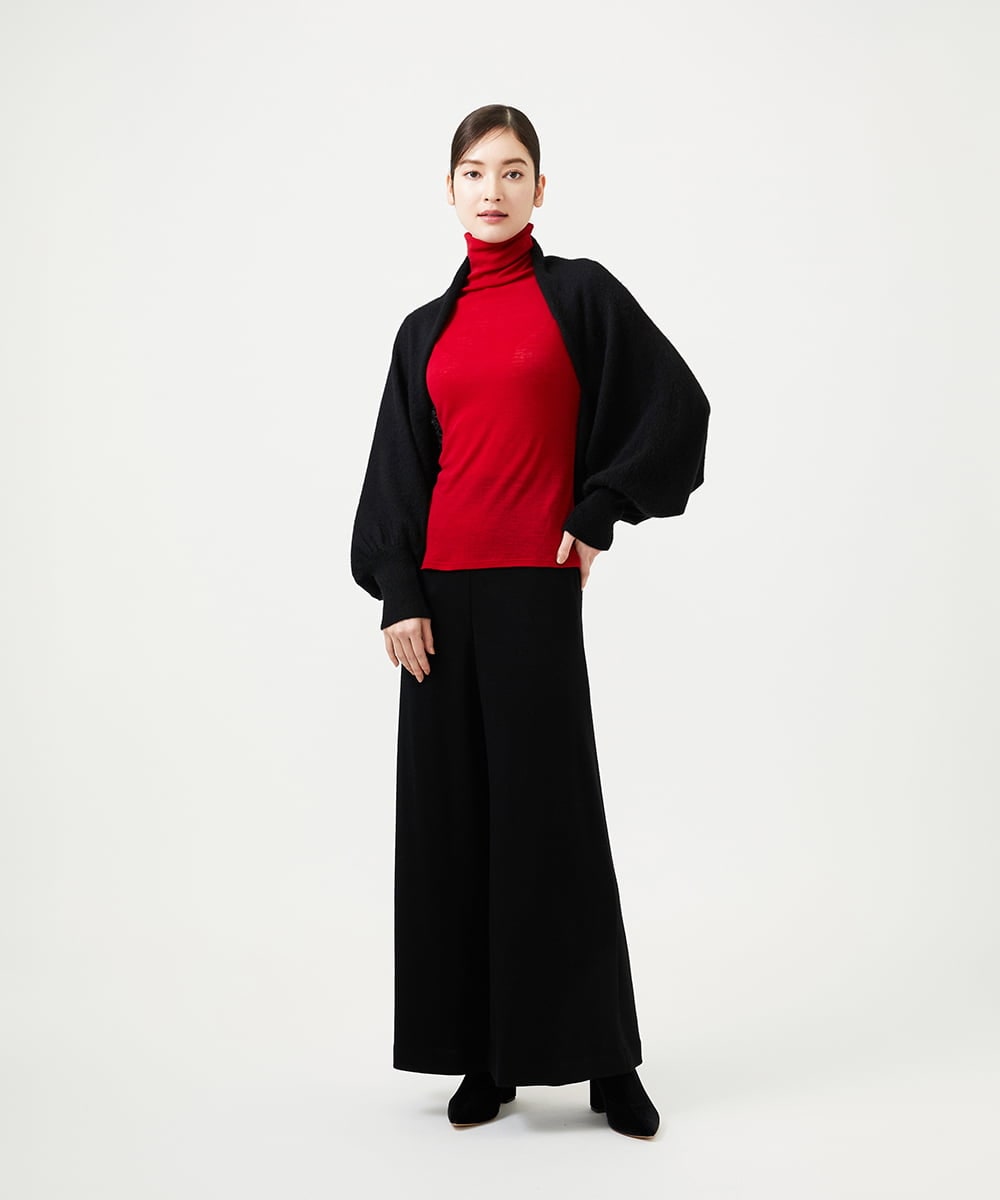 GBSCD30550 Sybilla(シビラ) カシミヤシルクドレープボレロ ブラック