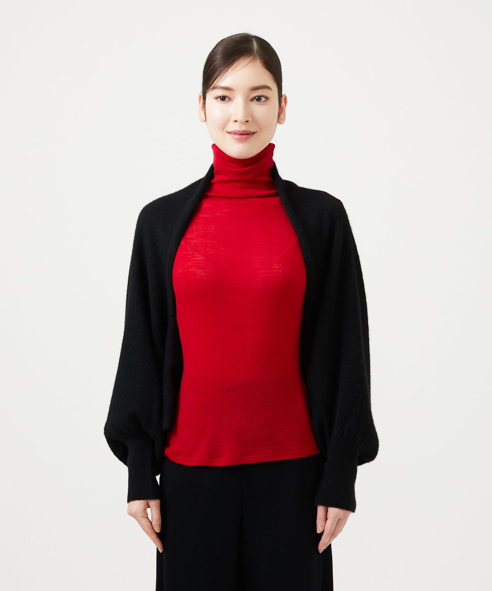 GBSCD30550 Sybilla(シビラ) カシミヤシルクドレープボレロ ブラック