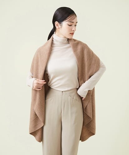 GBSCS06330 Sybilla ウールカシミヤドレープニットジレ