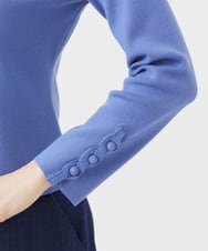 GBSEA02400 Sybilla(シビラ) 【メディア着用】ウェーブデザインカーディガン ブルー
