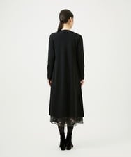 GBSED02500 Sybilla(シビラ) フレアロングカーディガン ブラック