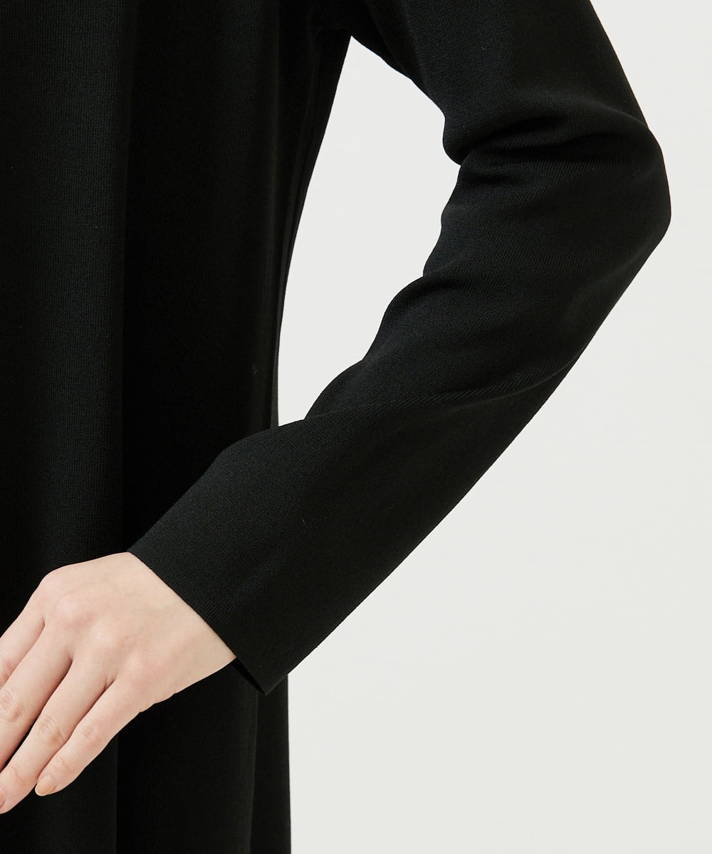 GBSED02500 Sybilla(シビラ) フレアロングカーディガン ブラック