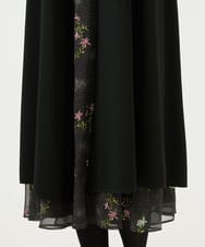 GBSED02500 Sybilla(シビラ) フレアロングカーディガン ブラック