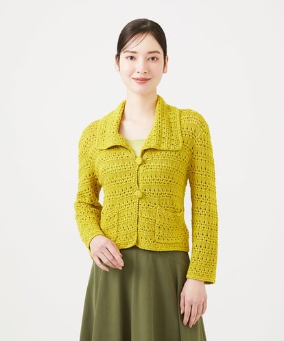 GBSEE01360 Sybilla 透かし編みニットジャケット