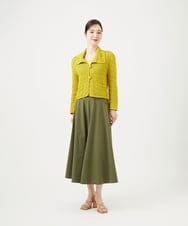 GBSEE01360 Sybilla(シビラ) 透かし編みニットジャケット イエロー