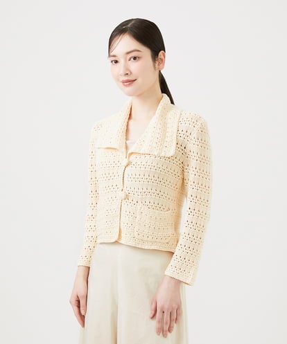 GBSEE01360 Sybilla 透かし編みニットジャケット