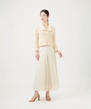 GBSEE01360 Sybilla(シビラ) 透かし編みニットジャケット アイボリー
