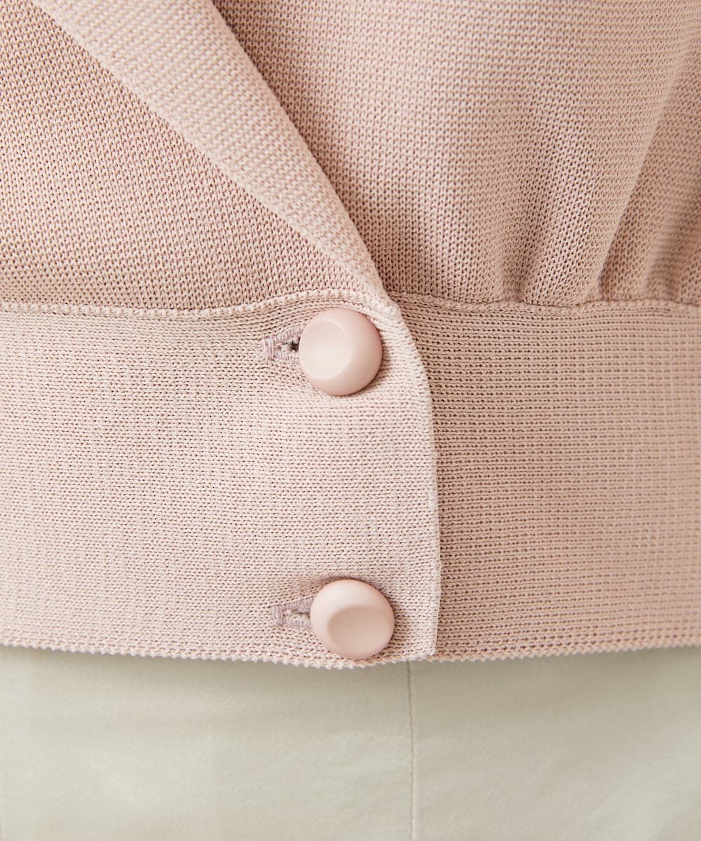 GBSGD32600 Sybilla(シビラ) クロップドニットジャケット ベージュピンク