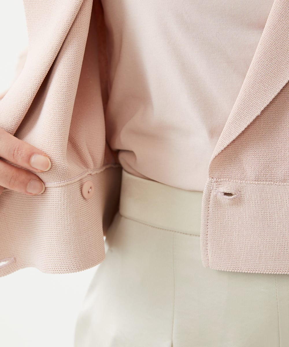 GBSGD32600 Sybilla(シビラ) クロップドニットジャケット ベージュピンク