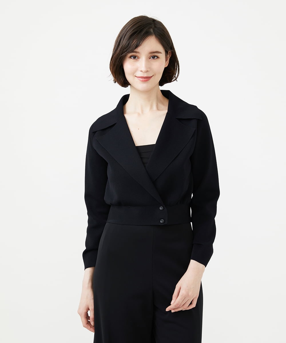 GBSGD32600 Sybilla(シビラ) クロップドニットジャケット ブラック