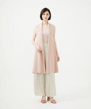 GBSGD33630 Sybilla(シビラ) ワイドカラーニットジレ ベージュピンク