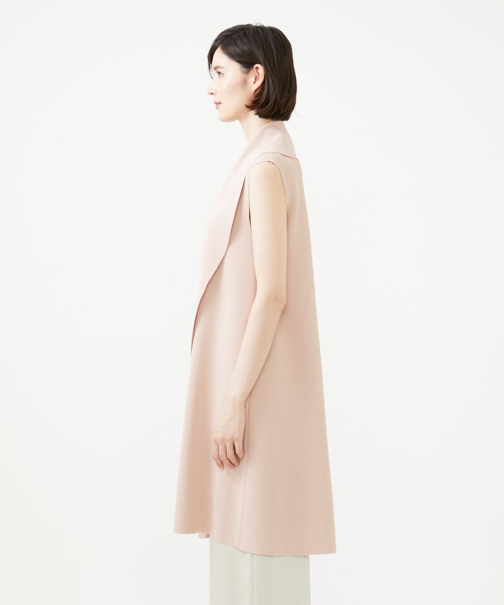GBSGD33630 Sybilla(シビラ) ワイドカラーニットジレ ベージュピンク