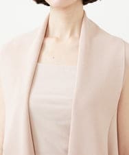 GBSGD33630 Sybilla(シビラ) ワイドカラーニットジレ ベージュピンク