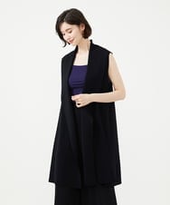 GBSGD33630 Sybilla(シビラ) ワイドカラーニットジレ ブラック