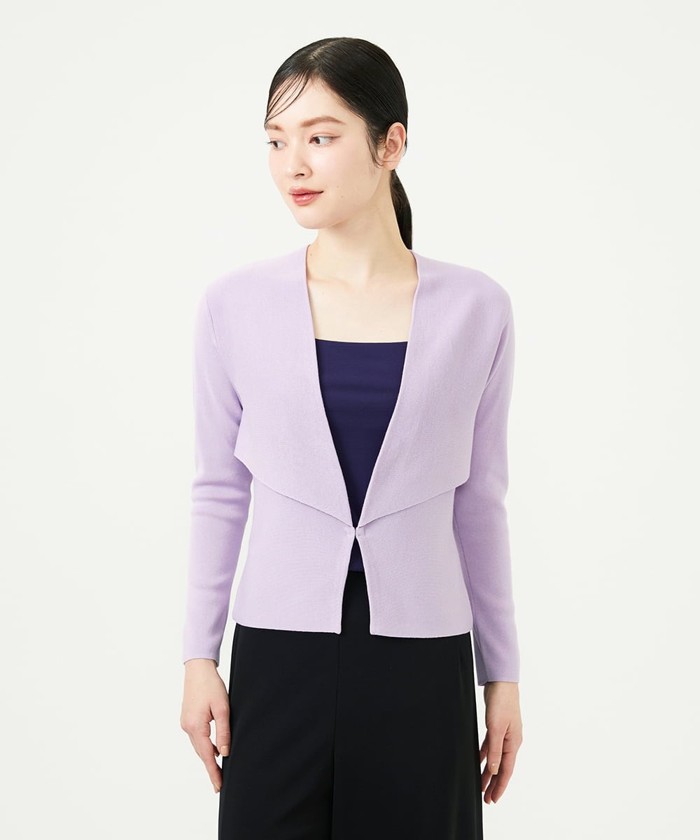 GBSGD50300 Sybilla(シビラ) レイヤード風カーディガン ラベンダー