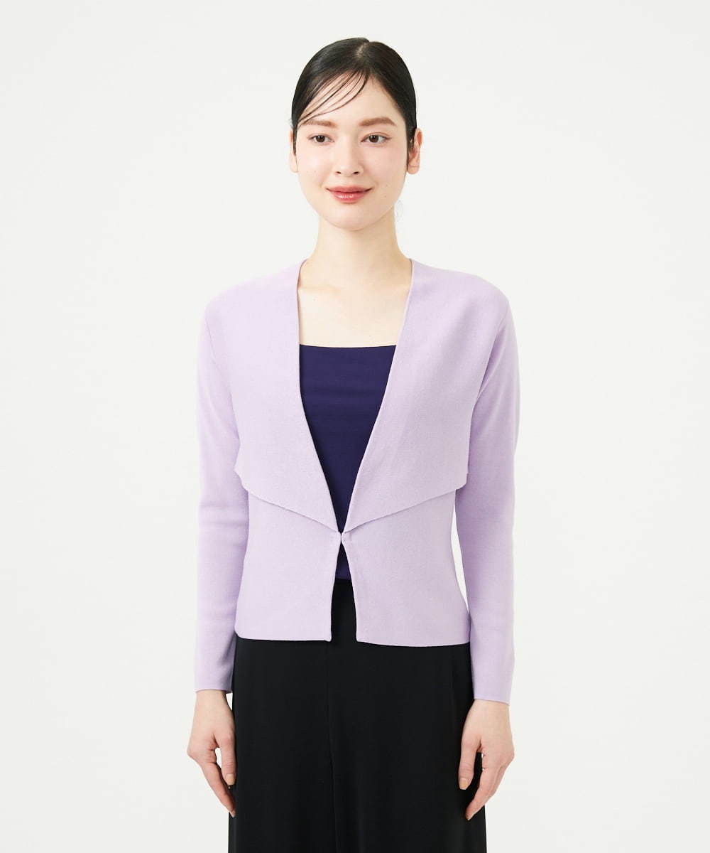 GBSGD50300 Sybilla(シビラ) レイヤード風カーディガン ラベンダー