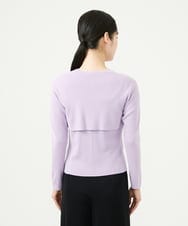 GBSGD50300 Sybilla(シビラ) レイヤード風カーディガン ラベンダー