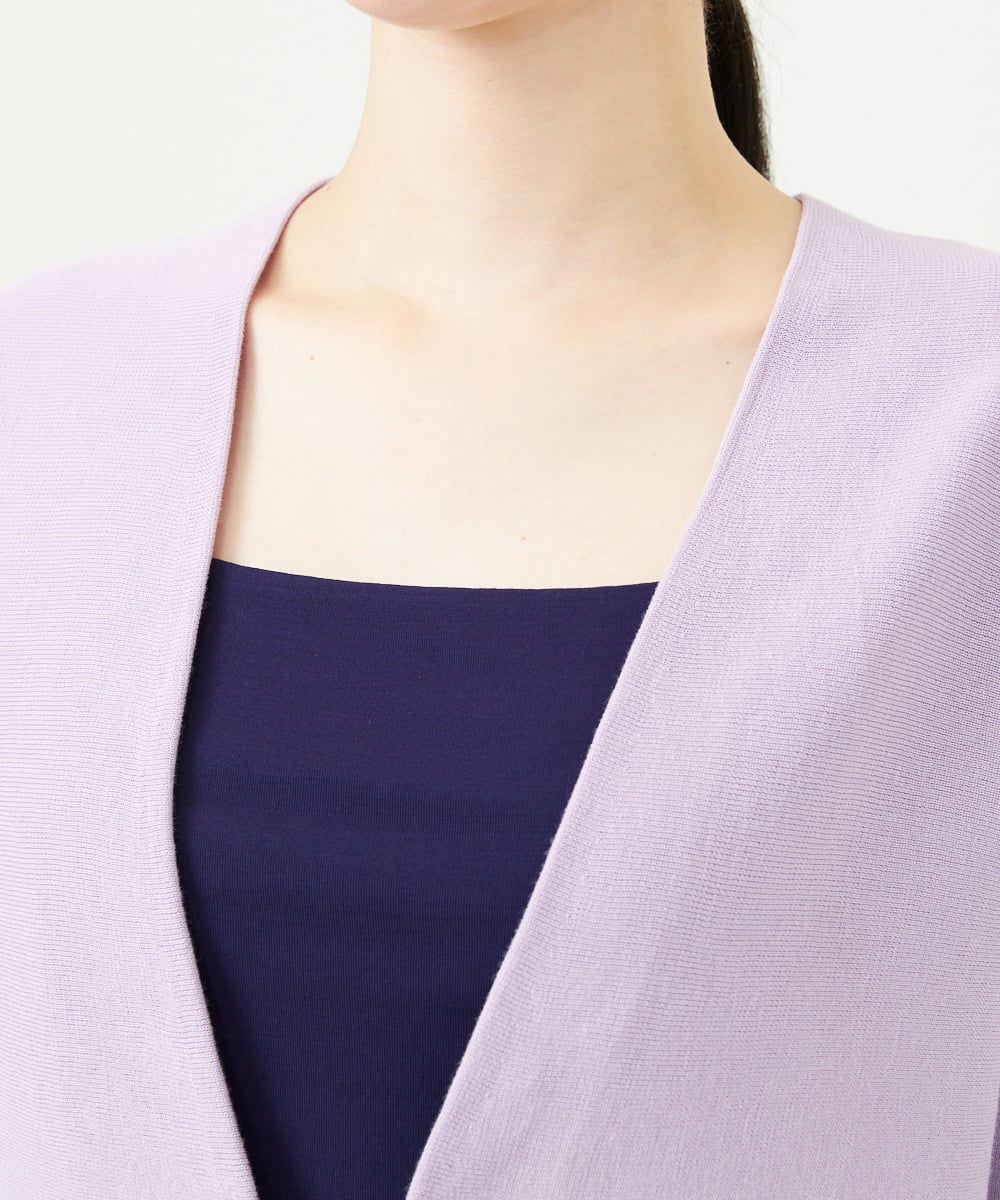 GBSGD50300 Sybilla(シビラ) レイヤード風カーディガン ラベンダー