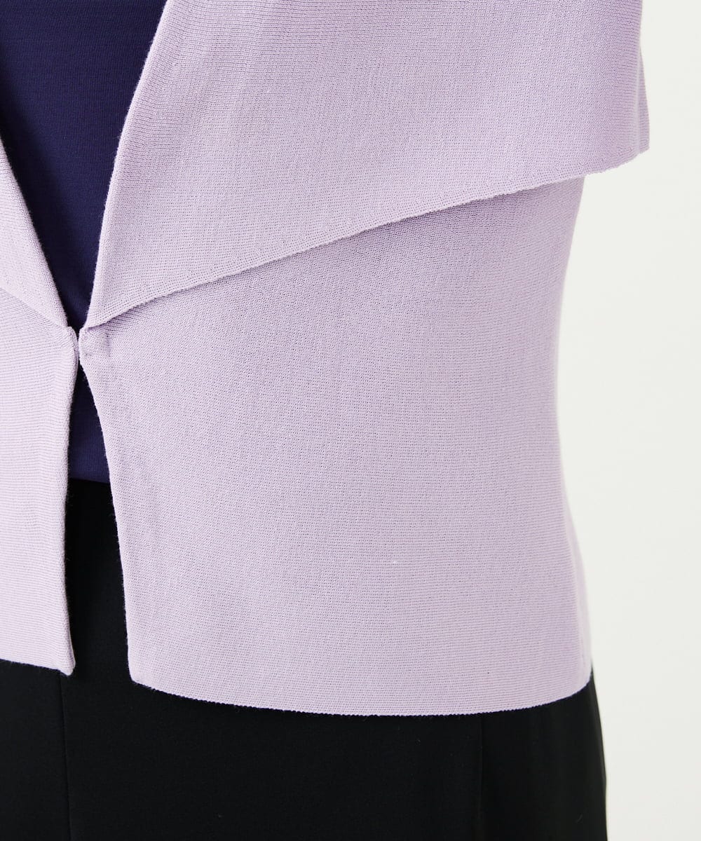 GBSGD50300 Sybilla(シビラ) レイヤード風カーディガン ラベンダー