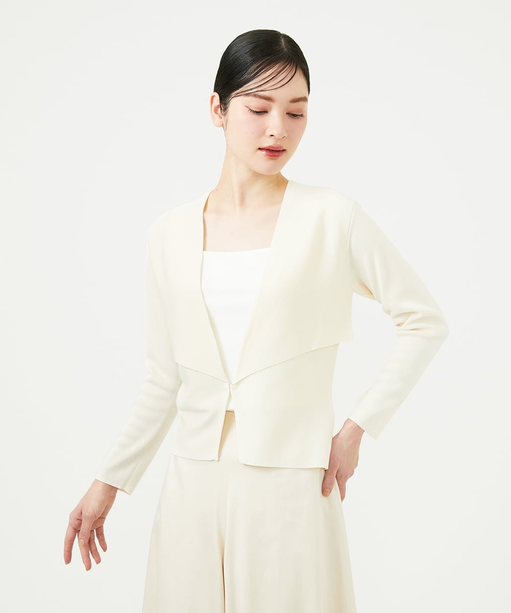 GBSGD50300 Sybilla(シビラ) レイヤード風カーディガン アイボリー