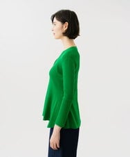 GBSGD51330 Sybilla(シビラ) ペプラムリブカーディガン グリーン