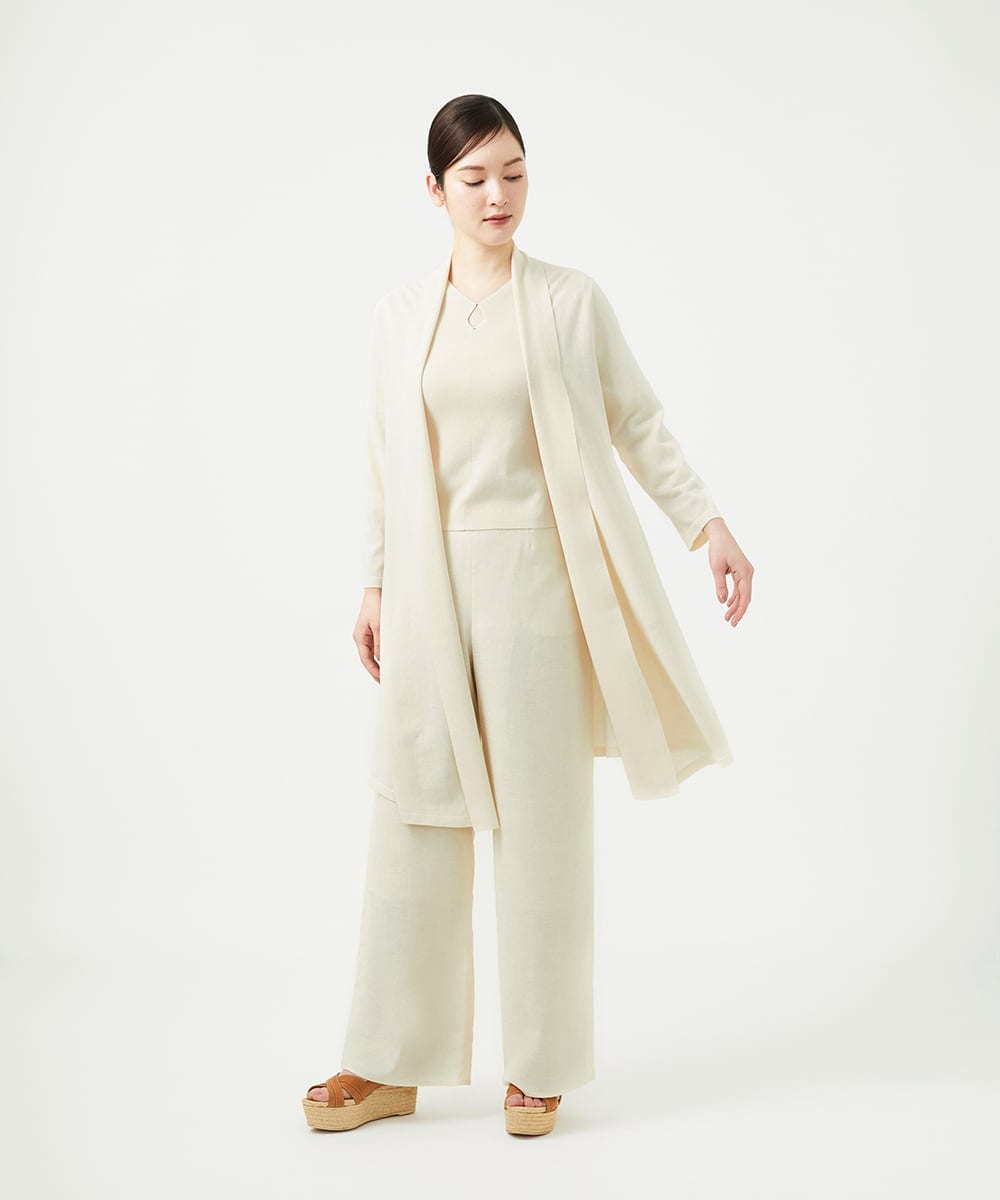 GBSGE03540 Sybilla(シビラ) アイスコットンロングカーディガン アイボリー