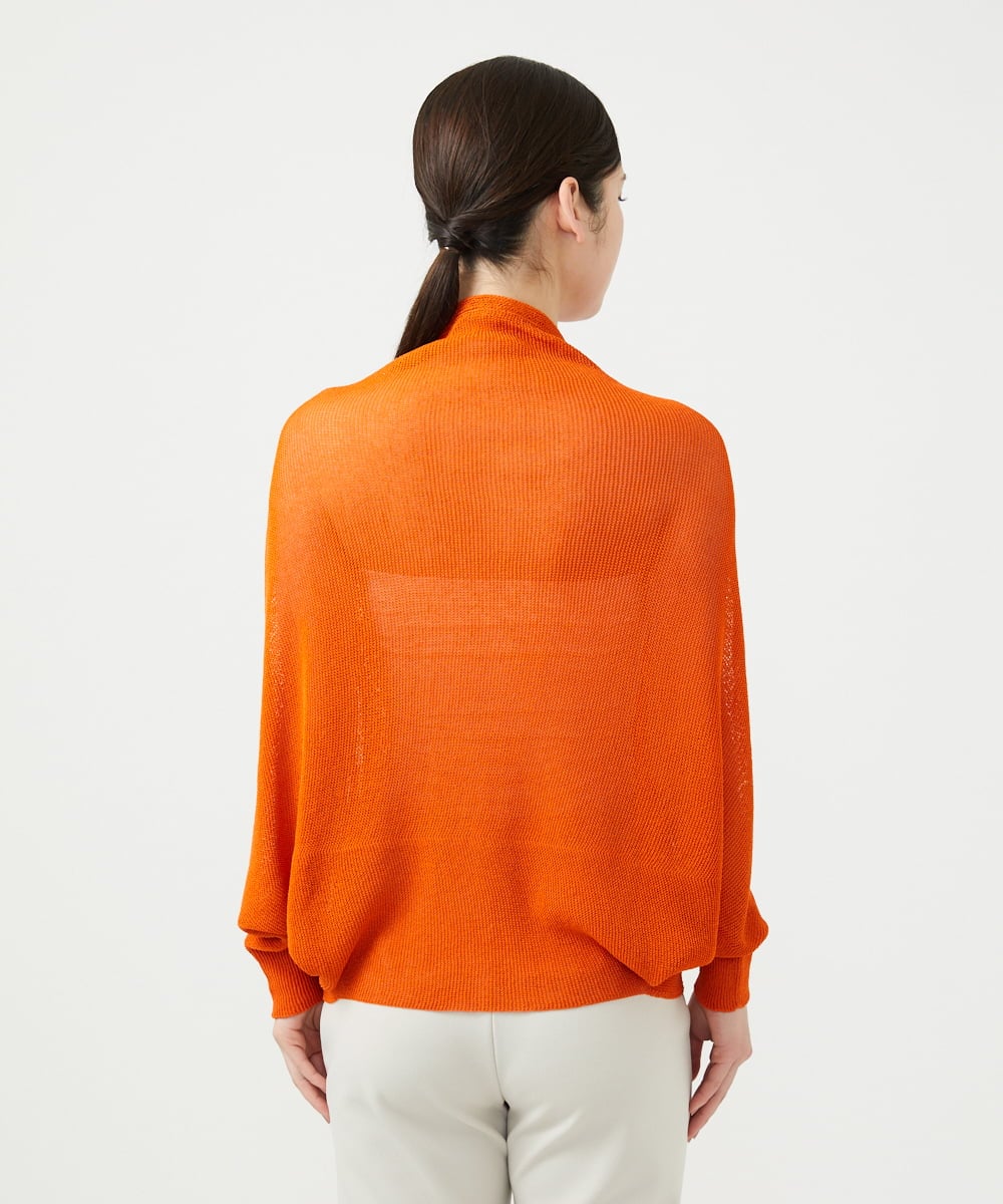 GBSGE50330 Sybilla(シビラ) ペーパーヤーンカーディガン オレンジ