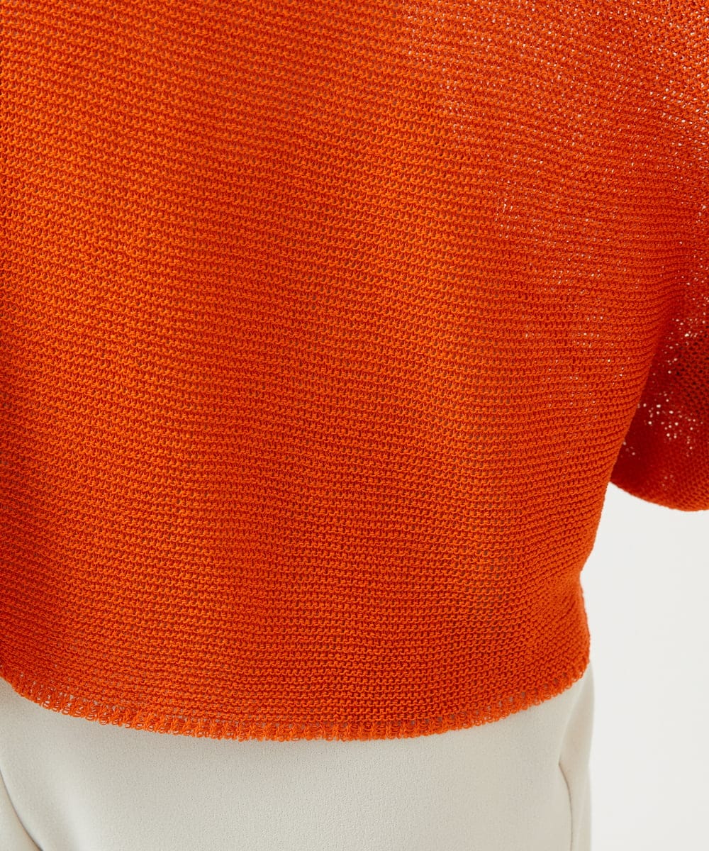 GBSGE50330 Sybilla(シビラ) ペーパーヤーンカーディガン オレンジ