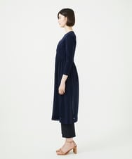 GBSGF01450 Sybilla(シビラ) シアー切り替えロングカーディガン ネイビー